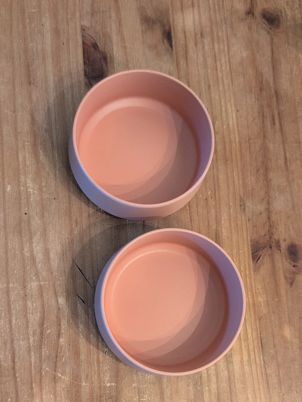 Set Of 2 -Boots & Barkley Coral Bamboo Melamine Feeding/Water Bowls, 1.5 Cups